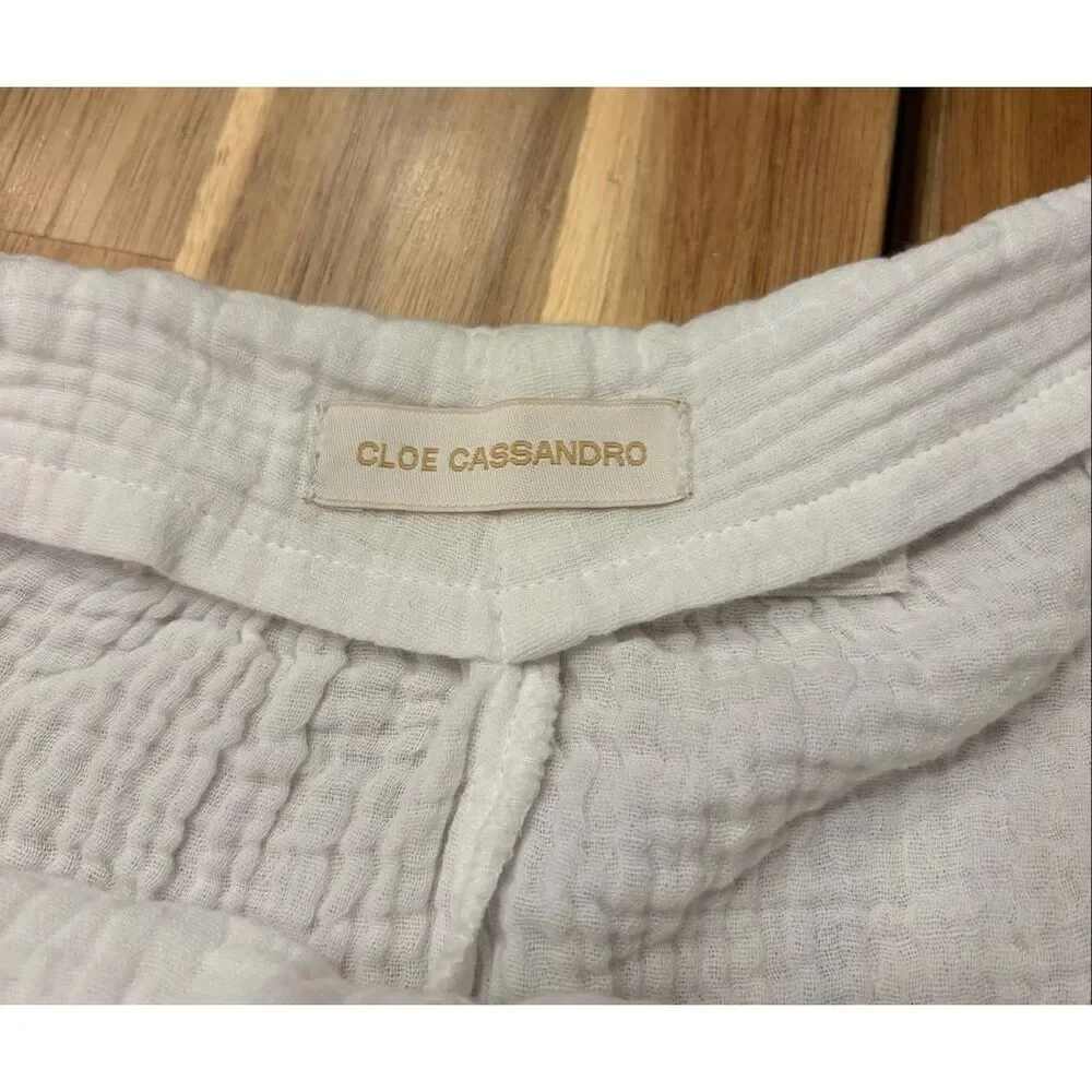Cloe Cassandro Wide Leg Cotton Pants